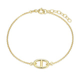 Bracelet à maillon marin et rolo Reign en argent 925