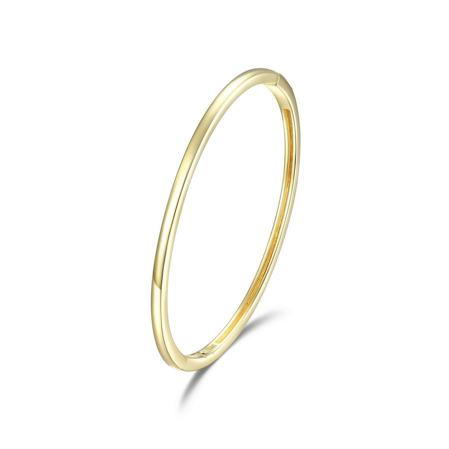 Bracelet jonc ELLE en argent 925 plaqué or