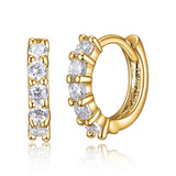 Boucles d’oreilles huggie Reign en argent 925 plaqué or 18K