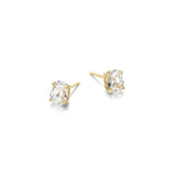 Boucles d’oreilles ovales Reign en argent 925 plaqué or et zircon