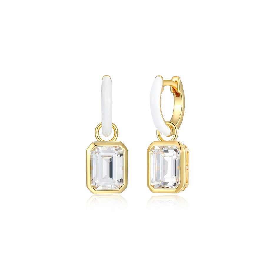 Boucles d’oreilles huggies réversibles Reign en argent 925