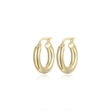 Créoles épaisses 20 mm Reign en argent 925 plaqué or