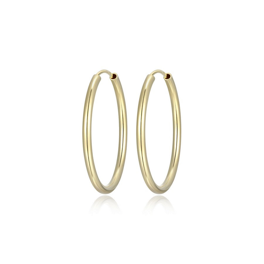 Créoles dormeuses Reign en argent 925 plaqué or 18K