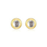 Boucles d’oreilles clous Reign en argent 925 plaqué or