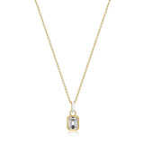 Collier pendentif zircon Reign en argent 925 plaqué or 18K