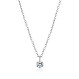 Collier à pendentif solitaire Reign en argent 925