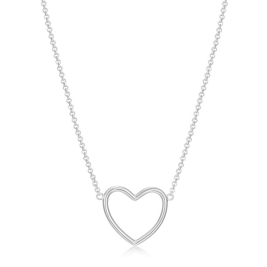 Collier pendentif cœur ouvert Reign en argent 925