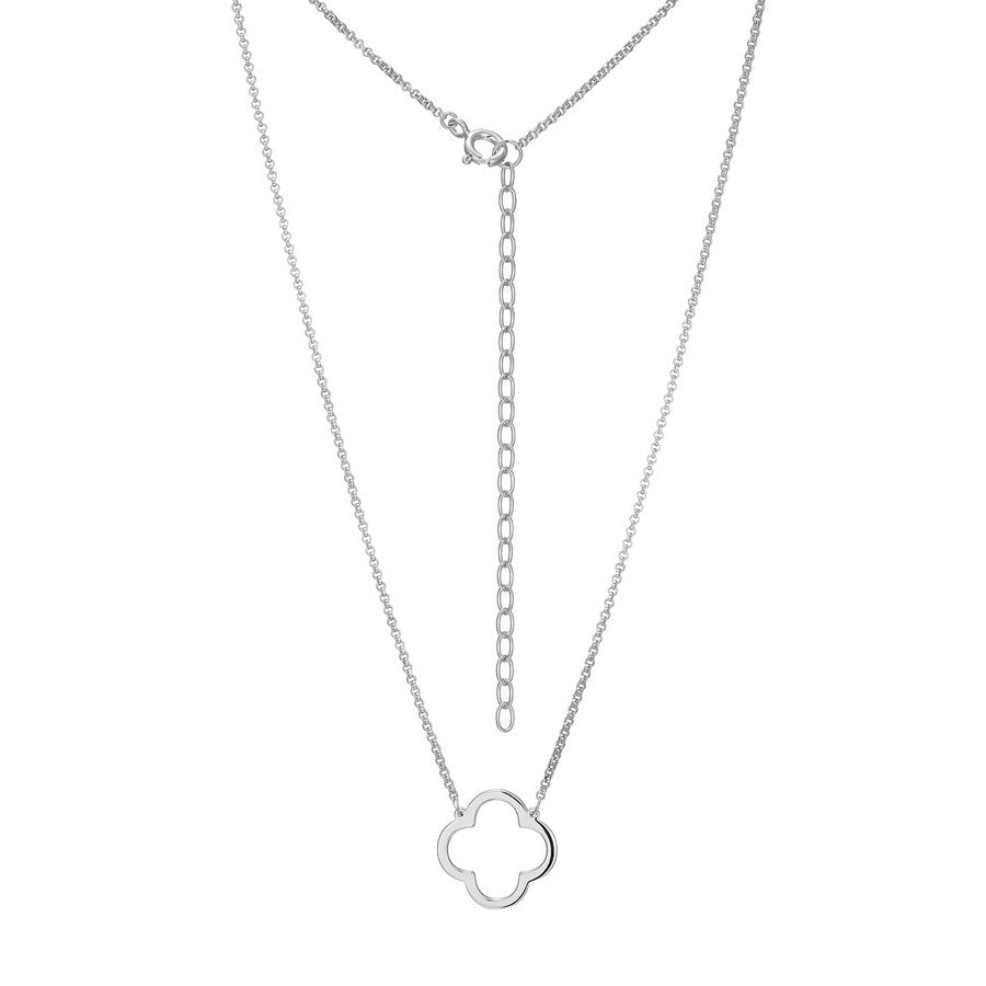Collier pendentif trèfle Reign en argent 925 poli