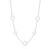 Collier station à motifs trèfle Reign en argent 925