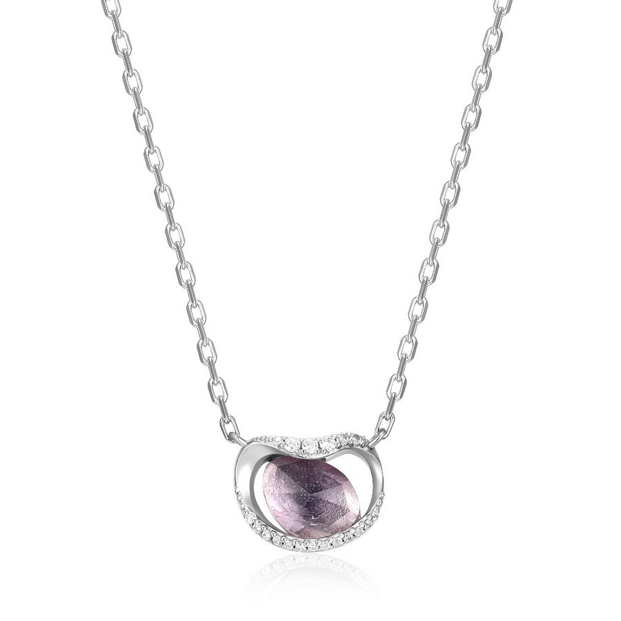 Collier à pendentif améthyste ELLE en argent 925