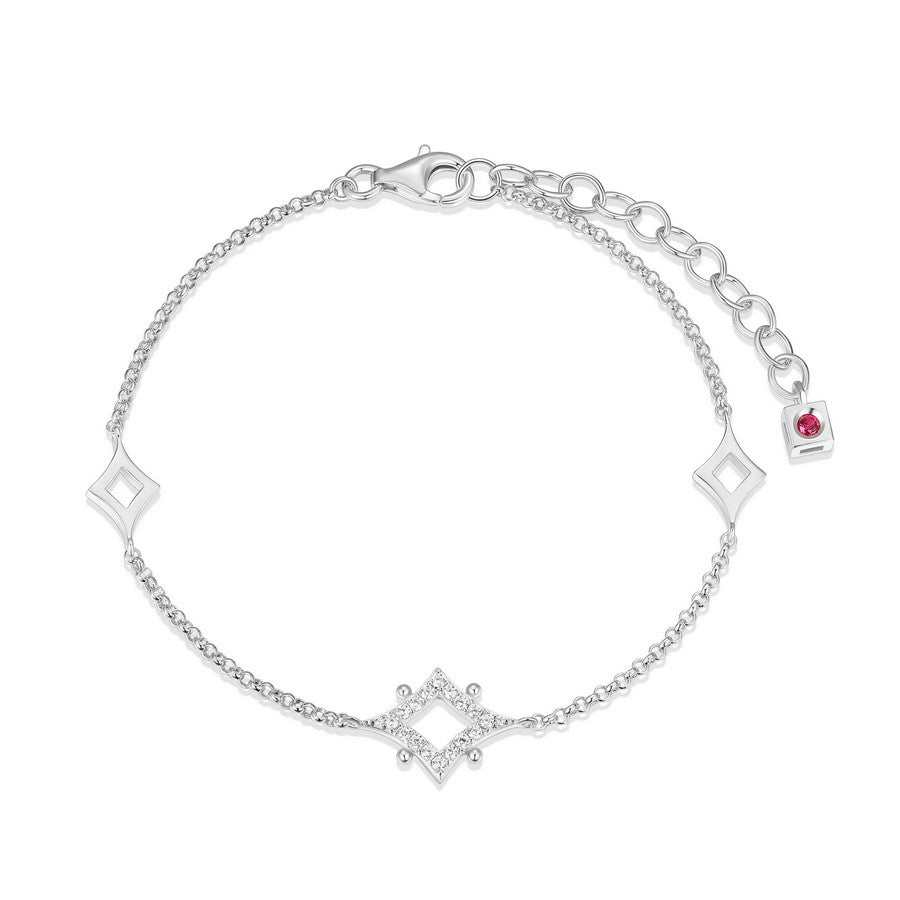 Bracelet étoile ELLE en argent 925 et zircon