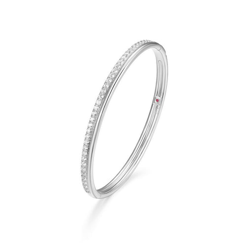 Bracelet jonc ELLE en argent 925 et zircon cubique