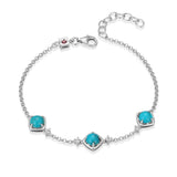 Bracelet Sway ELLE en argent 925 et turquoise
