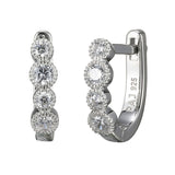 Boucles d’oreilles huggies milgrain Reign en argent 925