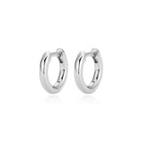 Boucles d’oreilles huggies Reign en argent 925 rhodié