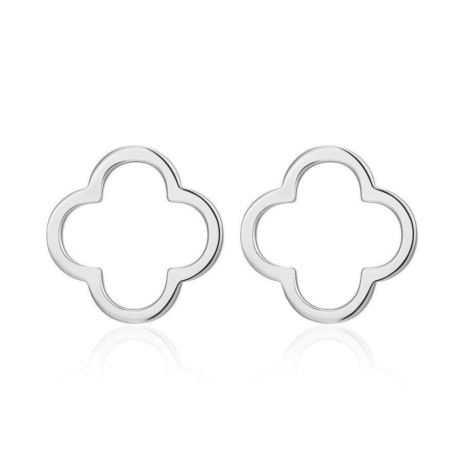 Boucles d’oreilles clous trèfle Reign en argent 925