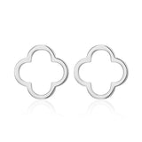 Boucles d’oreilles clous trèfle Reign en argent 925