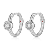 Créoles ELLE en argent 925 et zircon serti clos