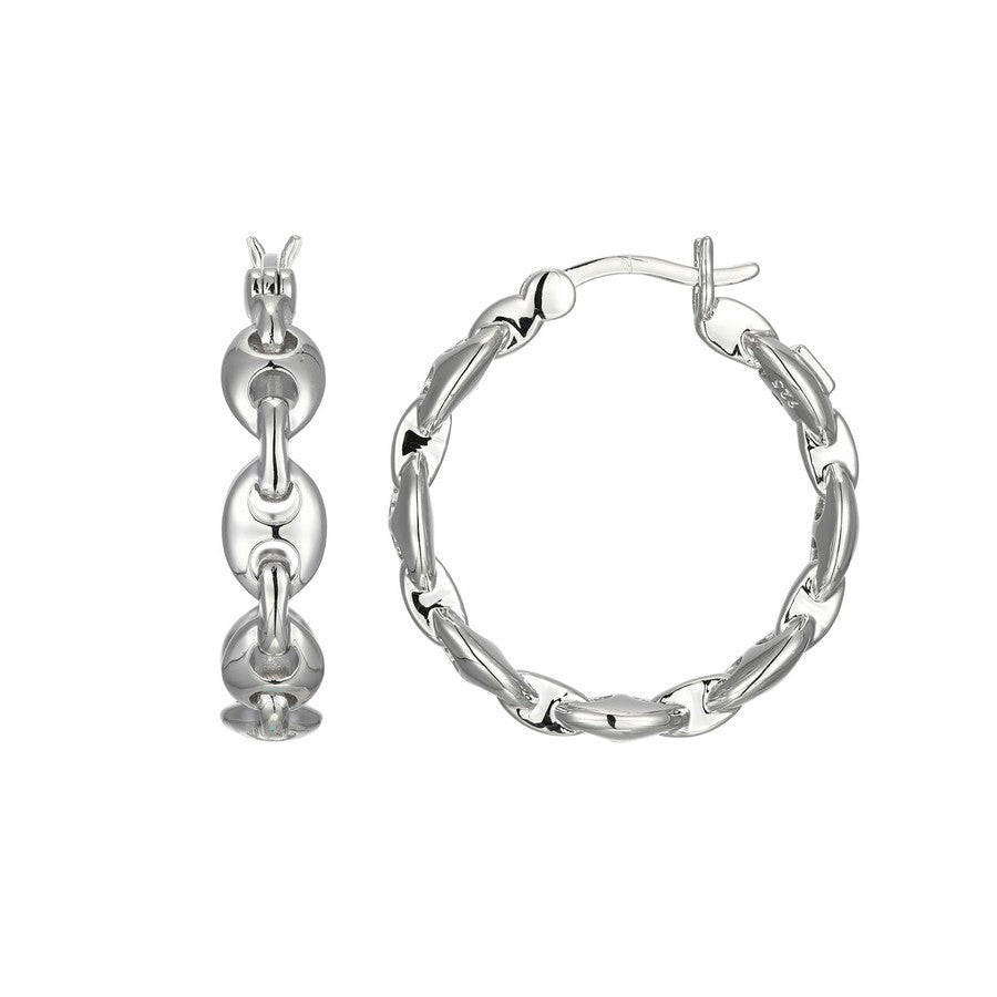 Boucles d’oreilles graine de café ELLE en argent 925