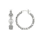 Boucles d’oreilles graine de café ELLE en argent 925