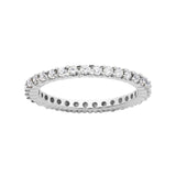 Bague d’éternité Reign en argent 925 sertie de zircons