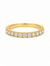 Bague Semi-Éternité Or 14K Diamants 0,65ct