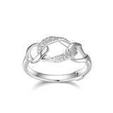 Bague Anneaux Zircon – Elle Argent 925