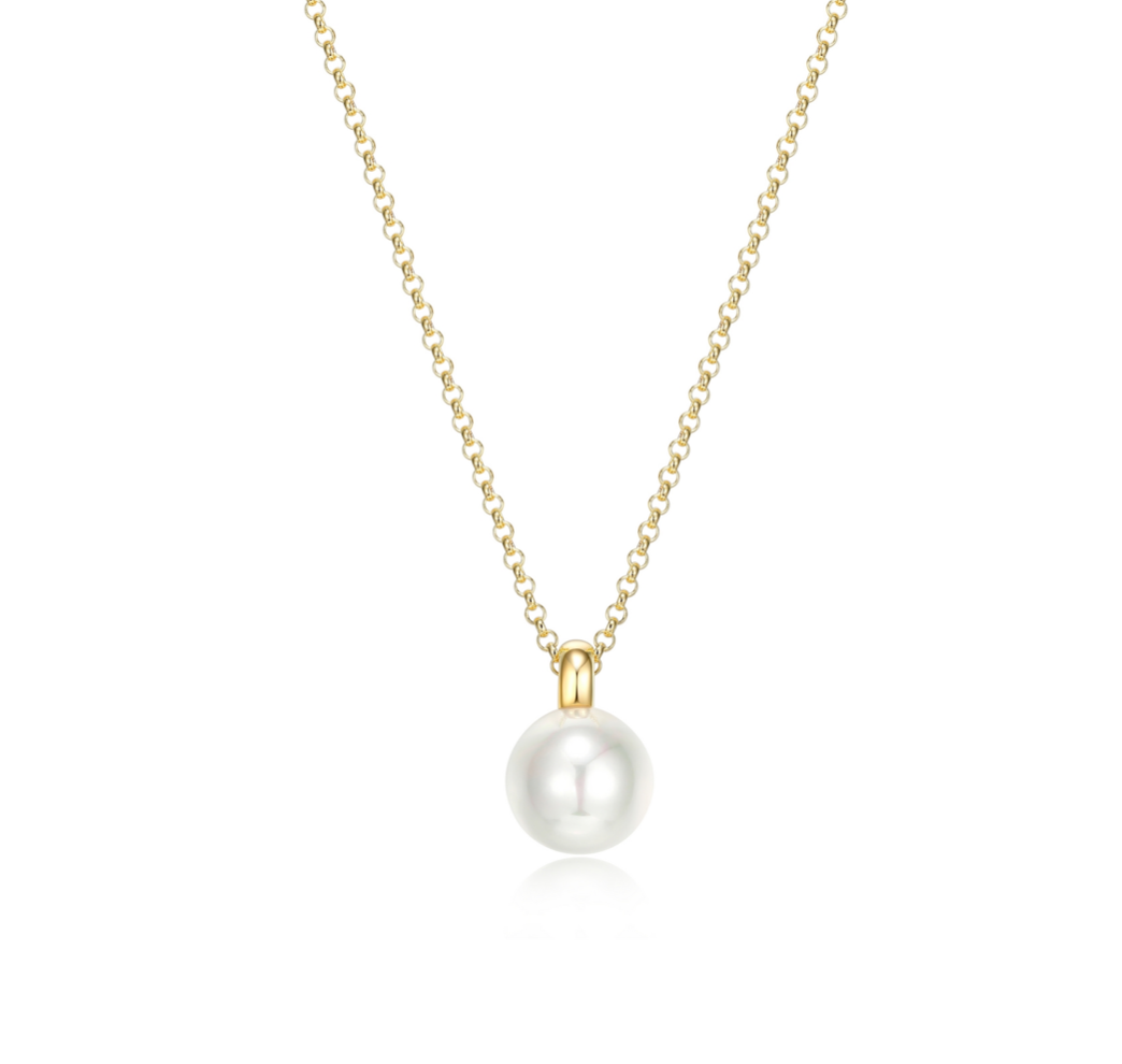 Collier Perle Synthétique – Elle Argent 925