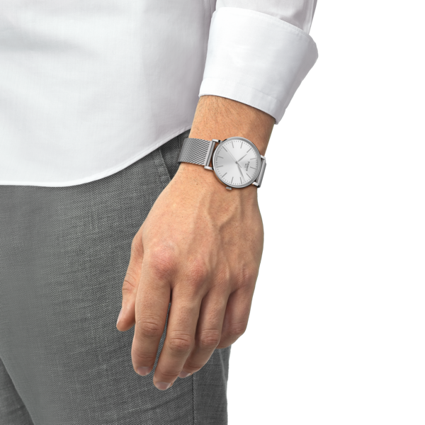 Tissot Everytime 40mm White Dial Steel