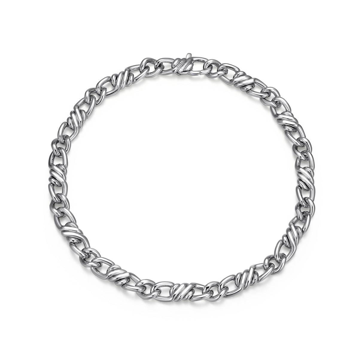 Bracelet chaîne gourmette fantaisie Ethos argent 925