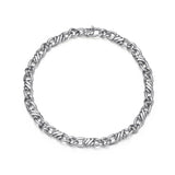 Bracelet chaîne gourmette fantaisie Ethos argent 925