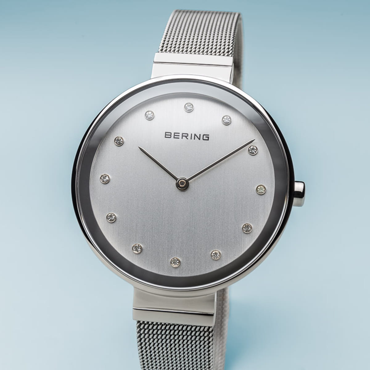 Bering Classic Argent Maille Acier