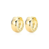 16mm Chunky Huggie Hoop Earrings β Reign Sterling Silver