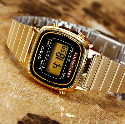 Montre Casio LA670WGA-1 dorée digitale