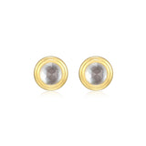 North Star Zircon Stud Earrings β Reign Gold Plated Silver