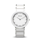Montre Bering Ceramic 11435-754 bleu et or rose