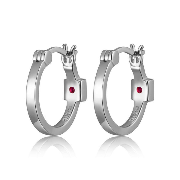 Boucles ELLE argent 925 créoles discrètes