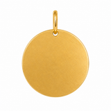 Pendentif Rond Or 10K