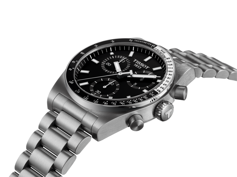 Tissot PR516 Chronograph 40mm Cadran Argenté