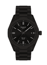 Tissot PRC 100 Solar Steel Black Dial Men's Watch – T151.422.33.051.00