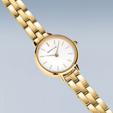 Bering Classic Femme Cadran Blanc Argent 27mm