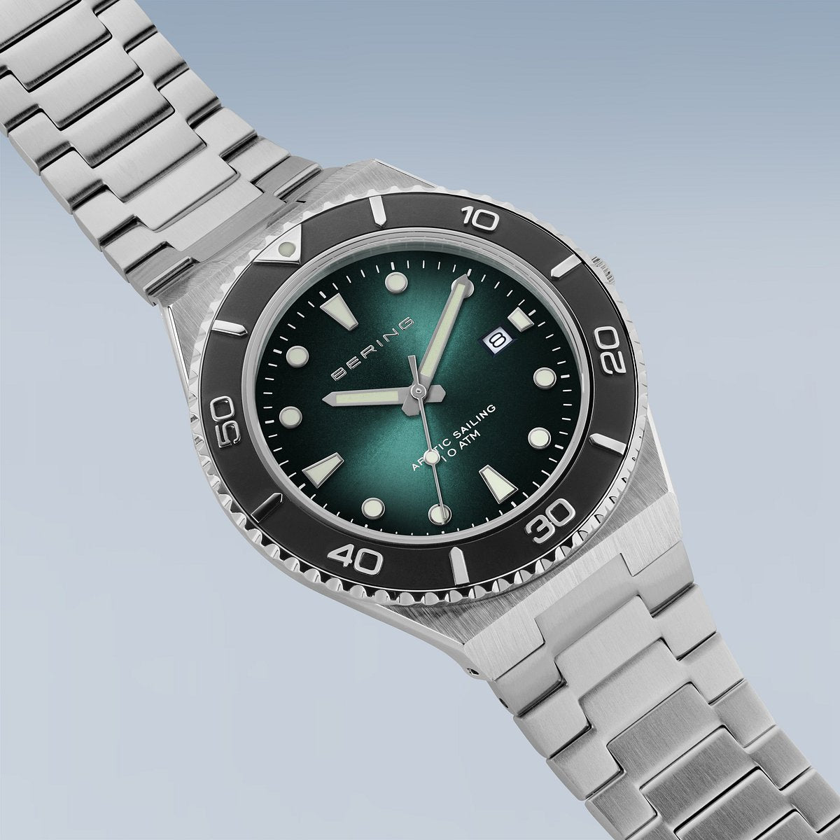 Bering Classic Brushed Cadran Vert