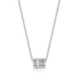Collier Pendentif Quatre Rangées Zircon – Elle Argent 925