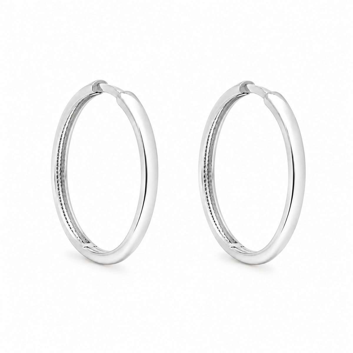 Boucles d'Oreilles Huggies Lisses Or 10K