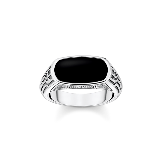 Bague Onyx Noir – Thomas Sabo Argent 925