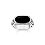Bague Onyx Noir – Thomas Sabo Argent 925