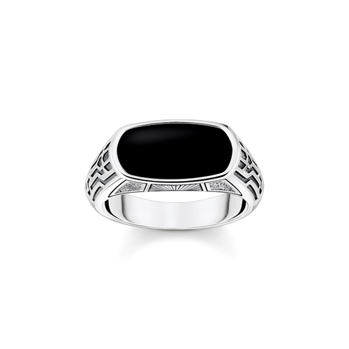 Bague Onyx Noir – Thomas Sabo Argent 925