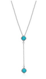 Collier Lariat Sway Turquoise – Elle Argent 925