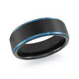 Bague Tungstène Centre Brossé – Alliance Homme Malo