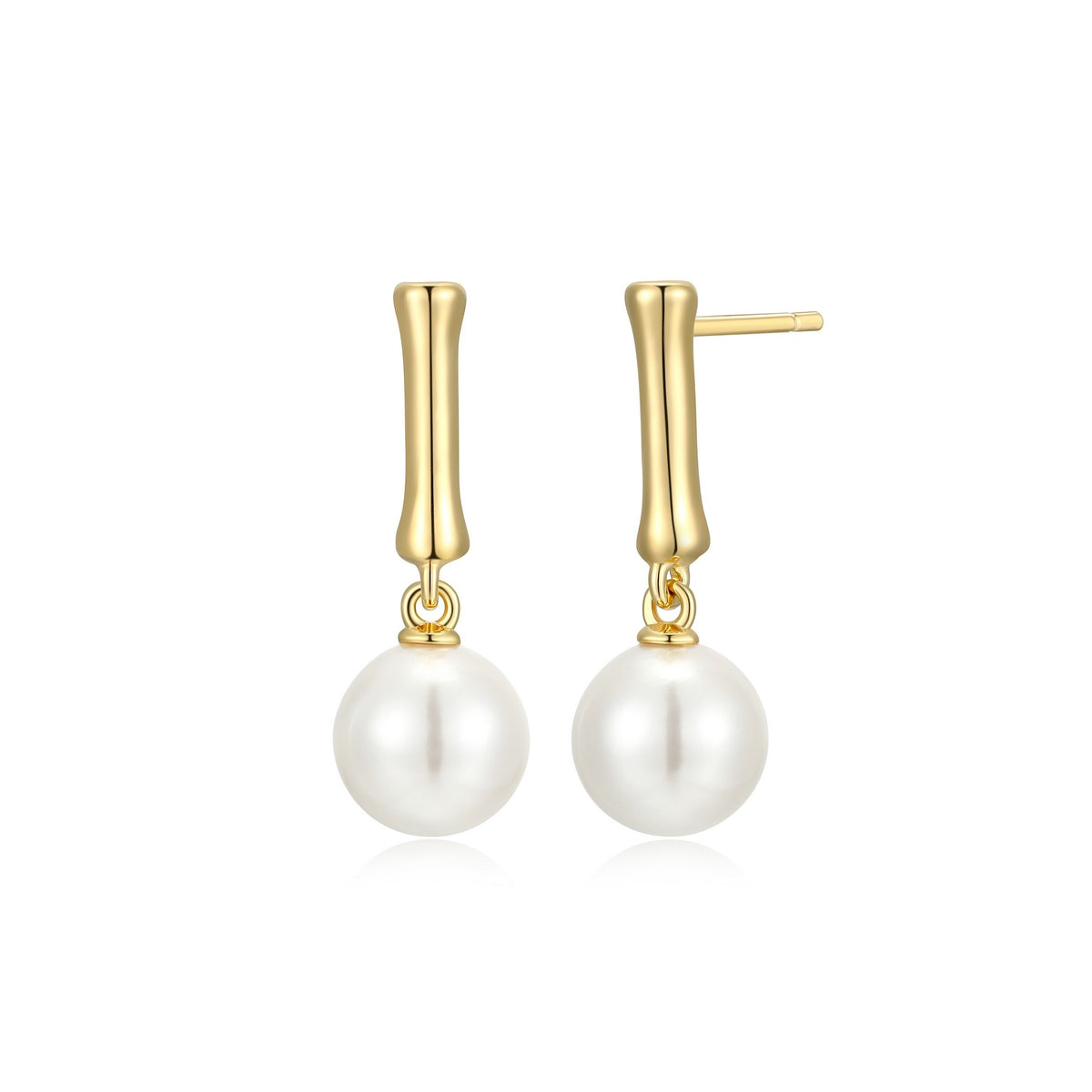 Boucles d'Oreilles Perle Classique – Reign Argent 925